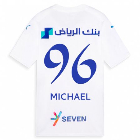 Kandiny Bambino Maglia Michael #96 Bianco Kit Gara Away 2023/24 Maglietta