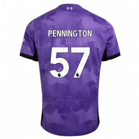 Kandiny Bambino Maglia Cody Pennington #57 Viola Kit Gara Third 2023/24 Maglietta