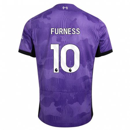 Kandiny Niño Camiseta Rachel Furness #10 Púrpura Equipación Tercera 2023/24 La Camisa