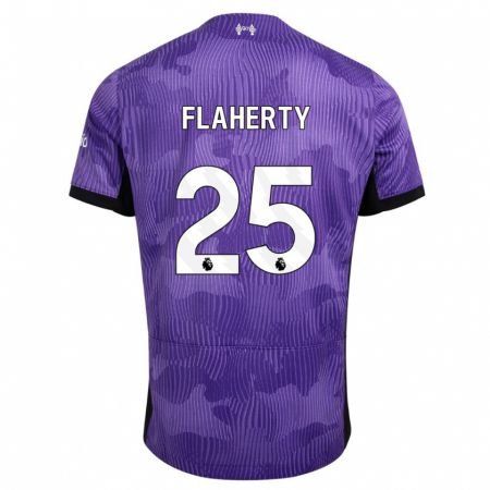 Kandiny Bambino Maglia Gilly Flaherty #25 Viola Kit Gara Third 2023/24 Maglietta