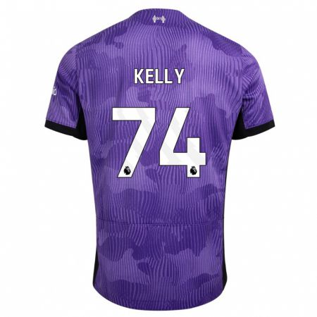 Kandiny Kinder Oscar Kelly #74 Lila Ausweichtrikot Trikot 2023/24 T-Shirt Österreich