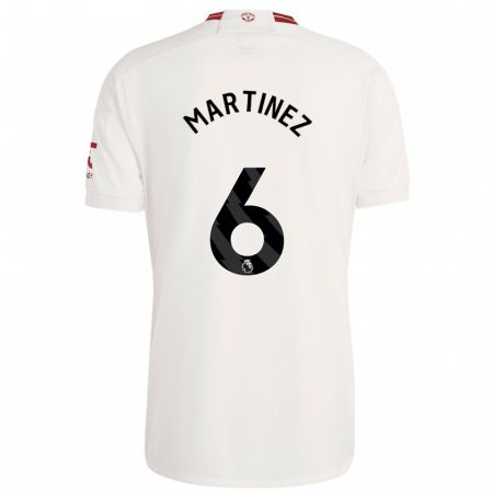 Kandiny Bambino Maglia Lisandro Martínez #6 Bianco Kit Gara Third 2023/24 Maglietta