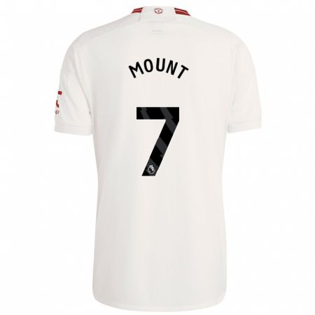 Kandiny Niño Camiseta Mason Mount #7 Blanco Equipación Tercera 2023/24 La Camisa