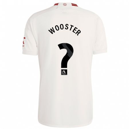 Kandiny Niño Camiseta Tom Wooster #0 Blanco Equipación Tercera 2023/24 La Camisa