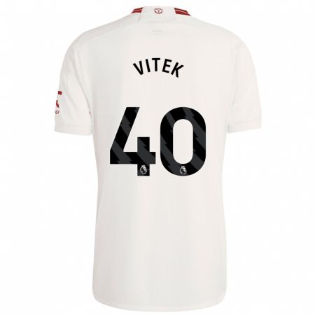 Kandiny Kinder Radek Vitek #40 Weiß Ausweichtrikot Trikot 2023/24 T-Shirt Österreich