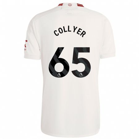 Kandiny Bambino Maglia Toby Collyer #65 Bianco Kit Gara Third 2023/24 Maglietta