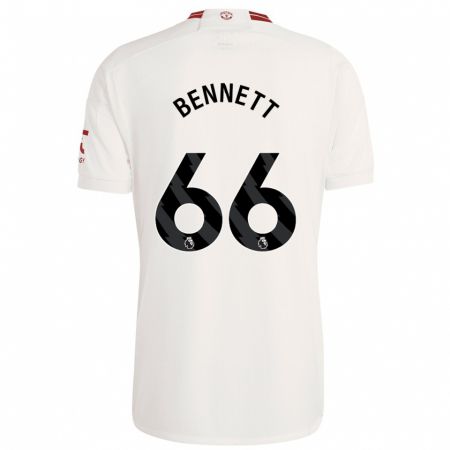 Kandiny Bambino Maglia Rhys Bennett #66 Bianco Kit Gara Third 2023/24 Maglietta