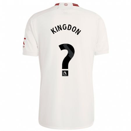 Kandiny Bambino Maglia Jack Kingdon #0 Bianco Kit Gara Third 2023/24 Maglietta