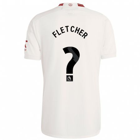 Kandiny Bambino Maglia Tyler Fletcher #0 Bianco Kit Gara Third 2023/24 Maglietta