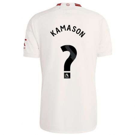 Kandiny Bambino Maglia Jaydan Kamason #0 Bianco Kit Gara Third 2023/24 Maglietta