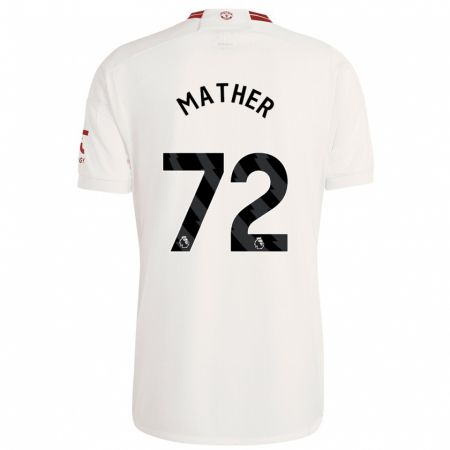 Kandiny Bambino Maglia Sam Mather #72 Bianco Kit Gara Third 2023/24 Maglietta