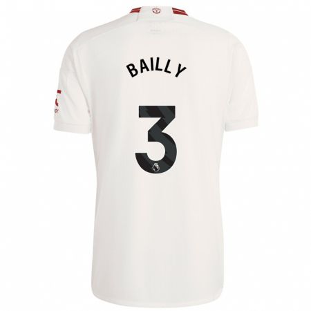 Kandiny Kinderen Eric Bailly #3 Wit Thuisshirt Derde Tenue 2023/24 T-Shirt