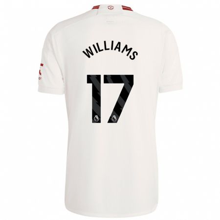 Kandiny Niño Camiseta Rachel Williams #17 Blanco Equipación Tercera 2023/24 La Camisa