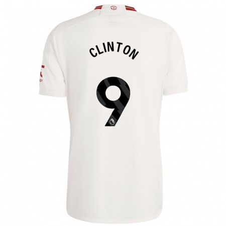 Kandiny Niño Camiseta Grace Clinton #9 Blanco Equipación Tercera 2023/24 La Camisa