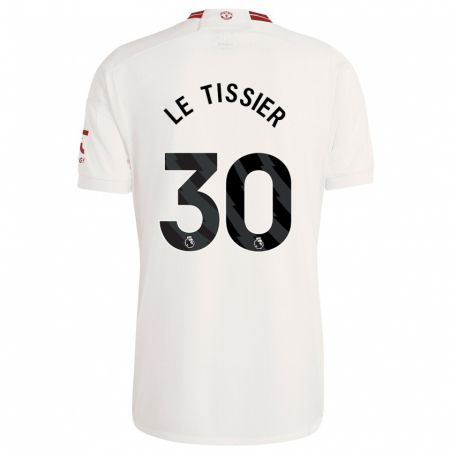 Kandiny Kinderen Maya Le Tissier #30 Wit Thuisshirt Derde Tenue 2023/24 T-Shirt België