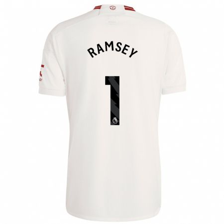 Kandiny Bambino Maglia Emily Ramsey #1 Bianco Kit Gara Third 2023/24 Maglietta