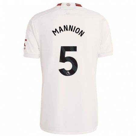 Kandiny Niño Camiseta Aoife Mannion #5 Blanco Equipación Tercera 2023/24 La Camisa