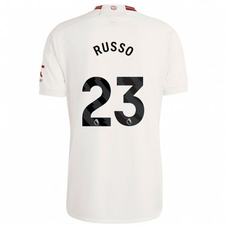 Kandiny Niño Camiseta Alessia Russo #23 Blanco Equipación Tercera 2023/24 La Camisa