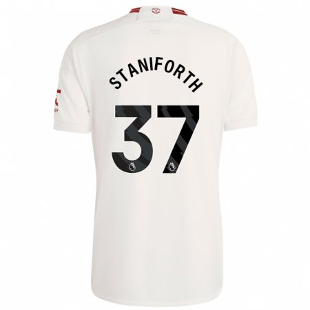 Kandiny Kinderen Lucy Staniforth #37 Wit Thuisshirt Derde Tenue 2023/24 T-Shirt België