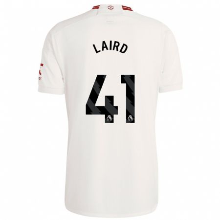 Kandiny Niño Camiseta Ethan Laird #41 Blanco Equipación Tercera 2023/24 La Camisa