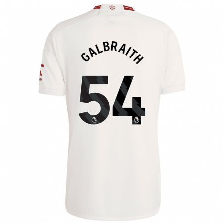 Kandiny Kinderen Ethan Galbraith #54 Wit Thuisshirt Derde Tenue 2023/24 T-Shirt België