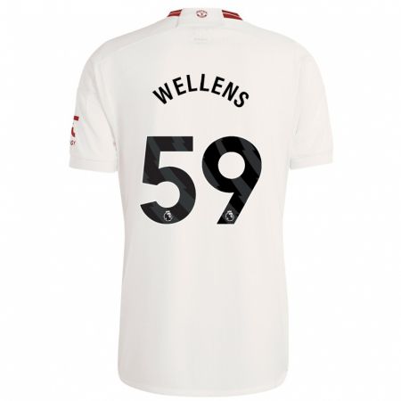 Kandiny Kinderen Charlie Wellens #59 Wit Thuisshirt Derde Tenue 2023/24 T-Shirt