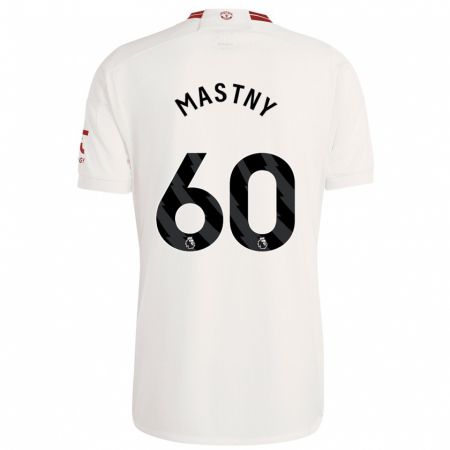 Kandiny Niño Camiseta Ondrej Mastny #60 Blanco Equipación Tercera 2023/24 La Camisa