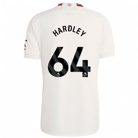 Kandiny Bambino Maglia Bjorn Hardley #64 Bianco Kit Gara Third 2023/24 Maglietta