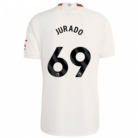 Kandiny Bambino Maglia Marc Jurado #69 Bianco Kit Gara Third 2023/24 Maglietta