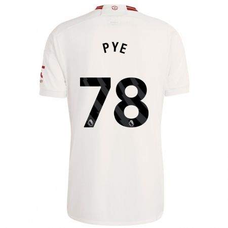 Kandiny Kinderen Logan Pye #78 Wit Thuisshirt Derde Tenue 2023/24 T-Shirt