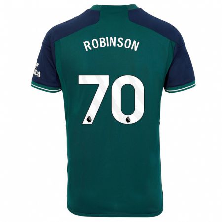 Kandiny Kinderen Josh Robinson #70 Groente Thuisshirt Derde Tenue 2023/24 T-Shirt België