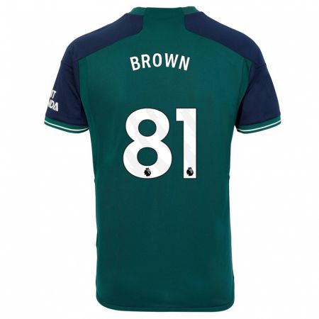 Kandiny Kinderen Luis Brown #81 Groente Thuisshirt Derde Tenue 2023/24 T-Shirt