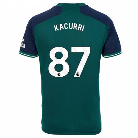 Kandiny Kinder Maldini Kacurri #87 Grün Ausweichtrikot Trikot 2023/24 T-Shirt Österreich