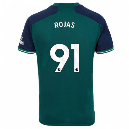 Kandiny Bambino Maglia Alexei Rojas #91 Verde Kit Gara Third 2023/24 Maglietta