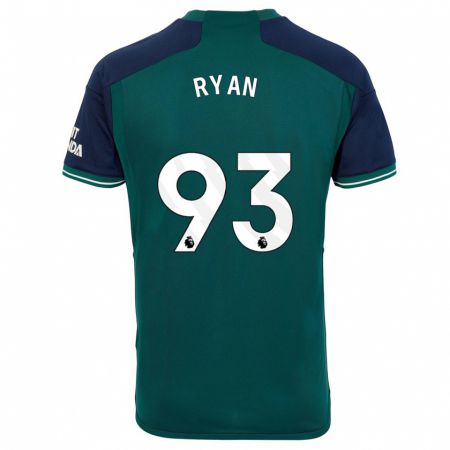 Kandiny Kinderen Kamarni Ryan #93 Groente Thuisshirt Derde Tenue 2023/24 T-Shirt België