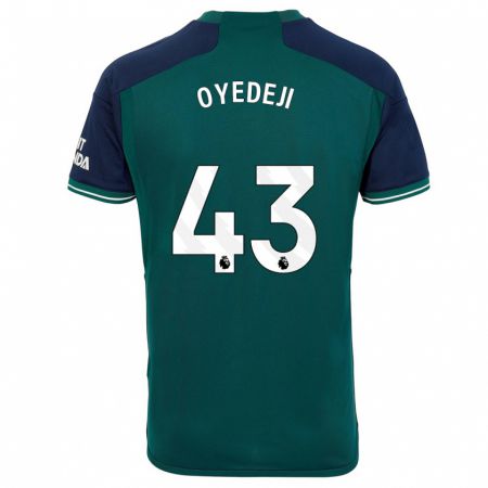 Kandiny Bambino Maglia Nathan Butler Oyedeji #43 Verde Kit Gara Third 2023/24 Maglietta