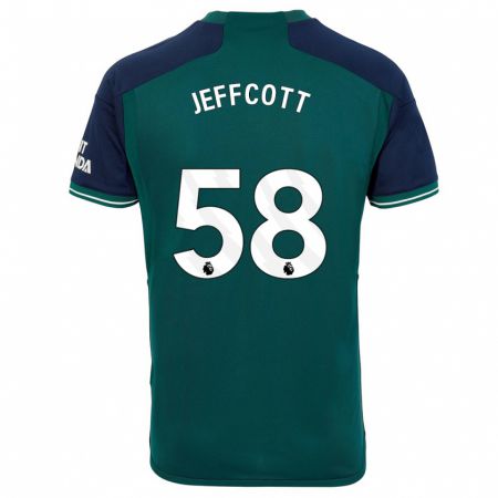 Kandiny Kinderen Henry Jeffcott #58 Groente Thuisshirt Derde Tenue 2023/24 T-Shirt België