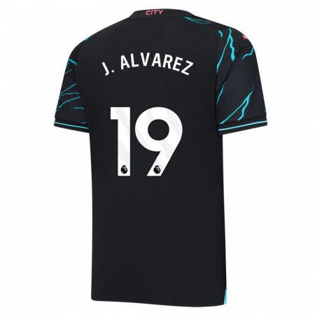 Kandiny Bambino Maglia Julián Álvarez #19 Blu Scuro Kit Gara Third 2023/24 Maglietta