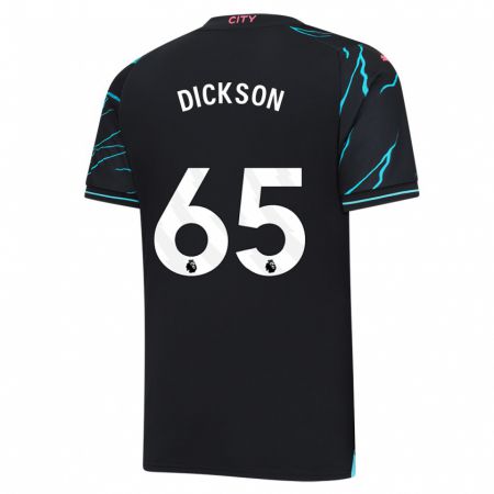 Kandiny Kinderen Will Dickson #65 Donkerblauw Thuisshirt Derde Tenue 2023/24 T-Shirt België