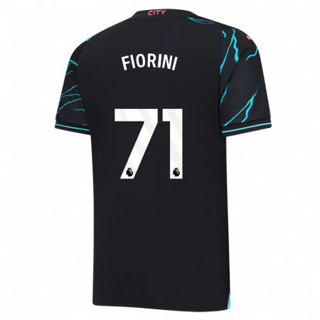 Kandiny Bambino Maglia Lewis Fiorini #71 Blu Scuro Kit Gara Third 2023/24 Maglietta