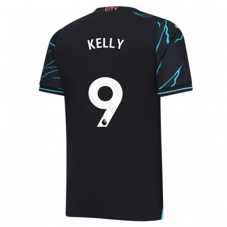 Kandiny Bambino Maglia Chloe Kelly #9 Blu Scuro Kit Gara Third 2023/24 Maglietta