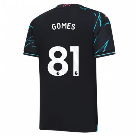 Kandiny Bambino Maglia Claudio Gomes #81 Blu Scuro Kit Gara Third 2023/24 Maglietta