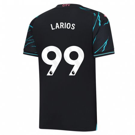 Kandiny Niño Camiseta Juan Larios #99 Azul Oscuro Equipación Tercera 2023/24 La Camisa