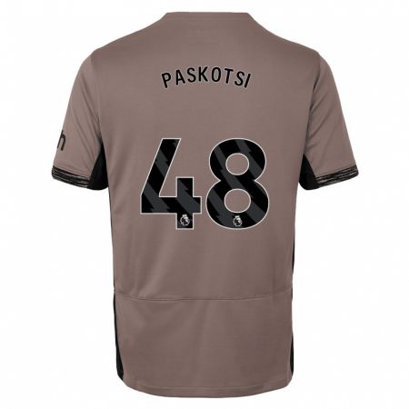 Kandiny Kinder Maksim Paskotsi #48 Dunkelbeige Ausweichtrikot Trikot 2023/24 T-Shirt Österreich