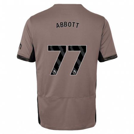 Kandiny Kinderen George Abbott #77 Donker Beige Thuisshirt Derde Tenue 2023/24 T-Shirt België