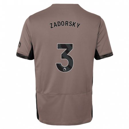 Kandiny Kinderen Shelina Zadorsky #3 Donker Beige Thuisshirt Derde Tenue 2023/24 T-Shirt België