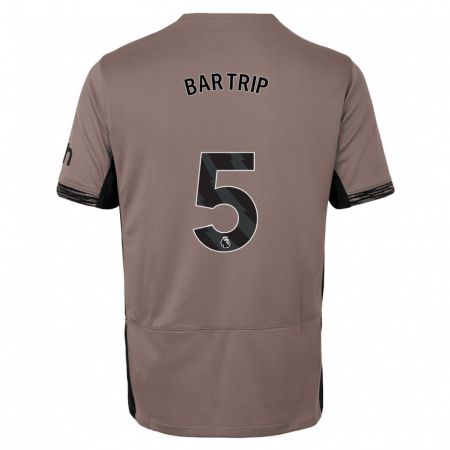 Kandiny Bambino Maglia Molly Bartrip #5 Beige Scuro Kit Gara Third 2023/24 Maglietta