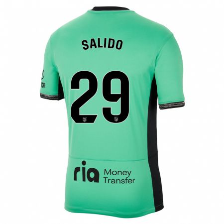 Kandiny Kinderen Alberto Salido #29 Lente Groen Thuisshirt Derde Tenue 2023/24 T-Shirt België