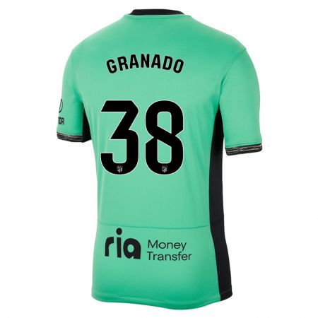 Kandiny Kinder Adrian Granado #38 Frühlingsgrün Ausweichtrikot Trikot 2023/24 T-Shirt Österreich