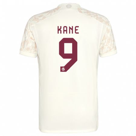 Kandiny Kinder Harry Kane #9 Cremefarben Ausweichtrikot Trikot 2023/24 T-Shirt Österreich